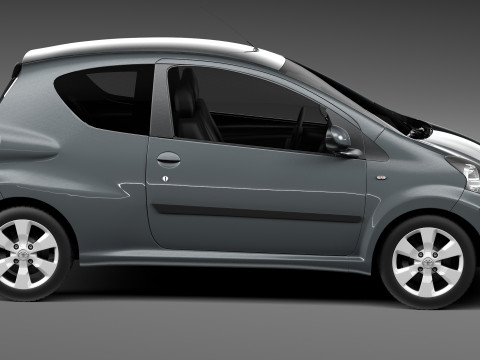 Toyota Aygo 3-door 2013 Modelo 3D