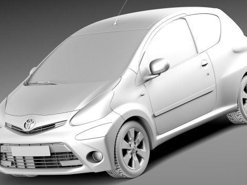 Toyota Aygo 3-door 2013 Modelo 3D