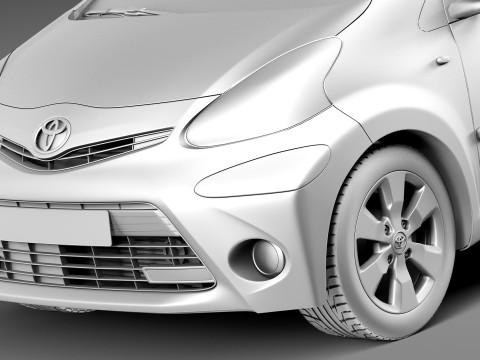 Toyota Aygo 3-door 2013 Modelo 3D