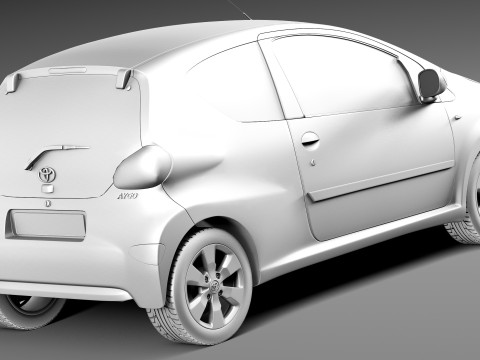 Toyota Aygo 3-door 2013 Modelo 3D