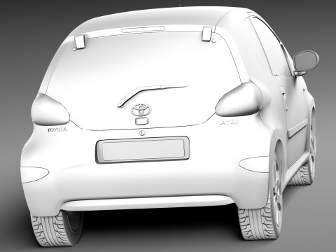 Toyota Aygo 3-door 2013 Modelo 3D