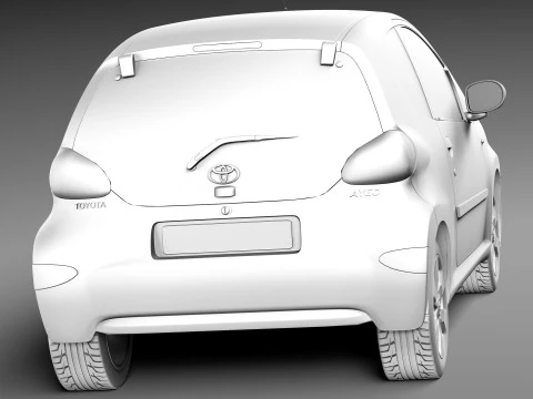 टोयोटा आयगो 3-डोर 2013 3D मॉडल