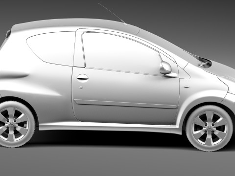 Toyota Aygo 3-door 2013 Modelo 3D