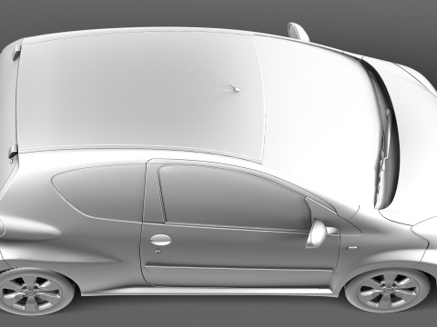 Toyota Aygo 3-door 2013 Modelo 3D