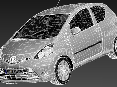 Toyota Aygo 3-door 2013 Modelo 3D