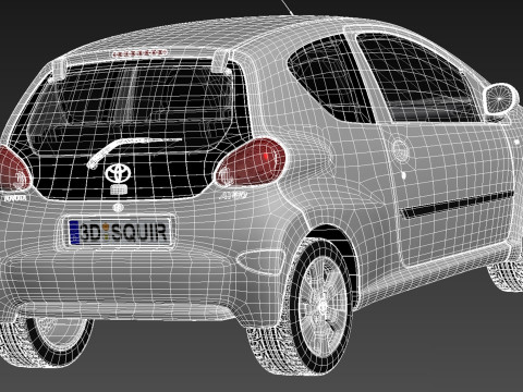 Toyota Aygo 3-door 2013 Modelo 3D