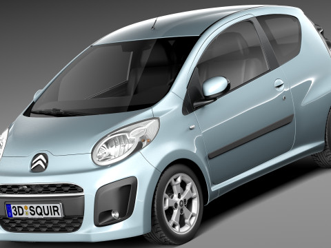 Citroen C1 3-doors 2013 3D Model