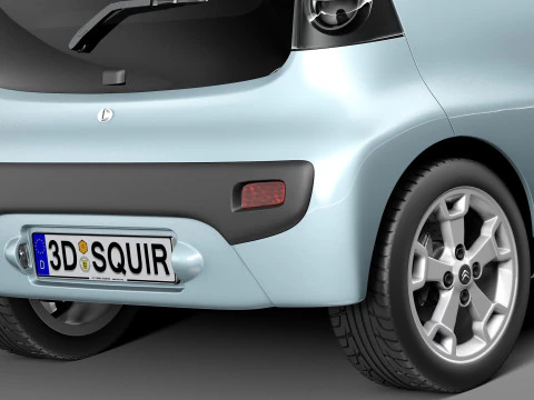 Citroen C1 3-doors 2013 3D Model