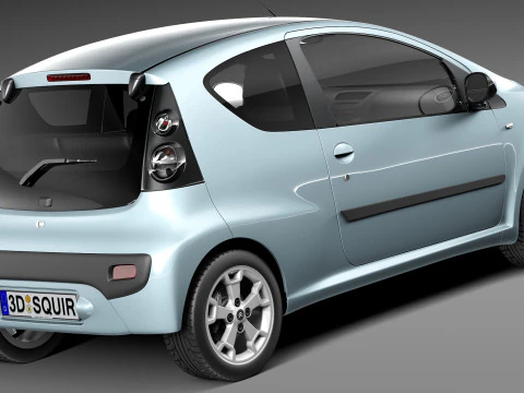 Citroen C1 3-doors 2013 3D Model