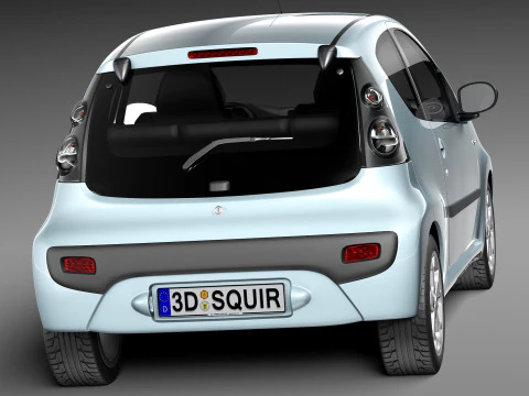 Citroen C1 3-doors 2013 3D Model