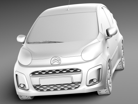 Citroen C1 3-doors 2013 Modelo 3D