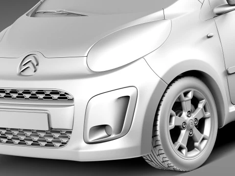 Citroen C1 3-doors 2013 3D Model