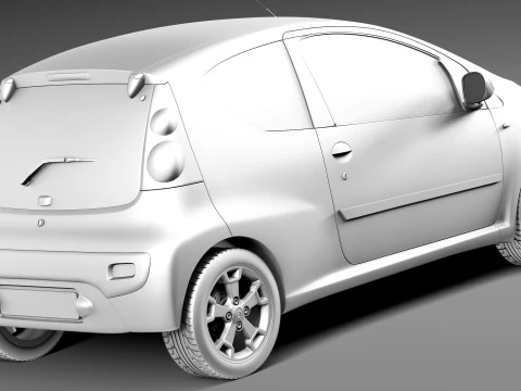 Citroen C1 3-doors 2013 3D Model
