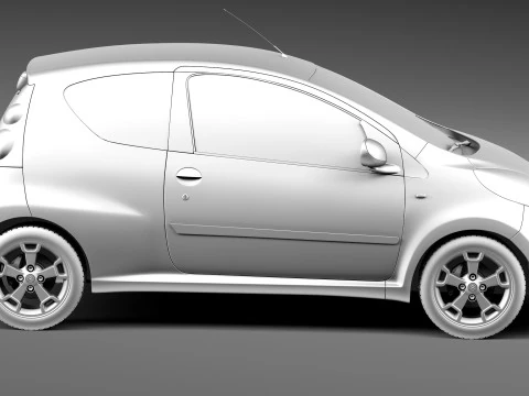 Citroen C1 3-doors 2013 3D Model