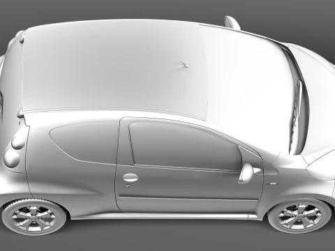 Citroen C1 3-doors 2013 3D Model