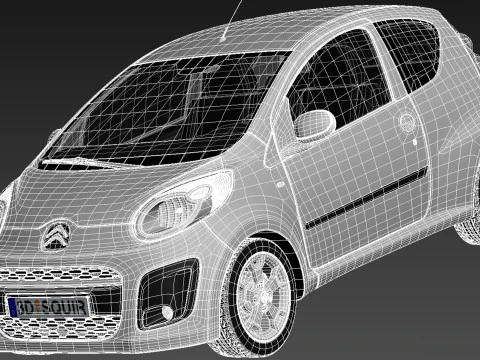 Citroen C1 3-doors 2013 3D Model