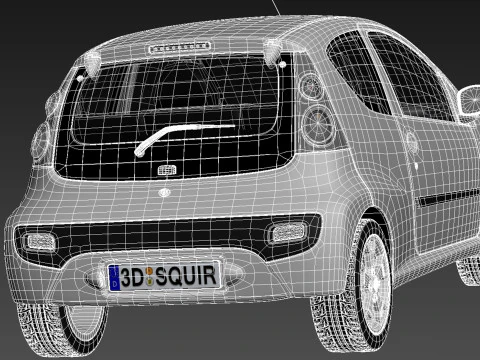 Citroen C1 3-doors 2013 3D Model