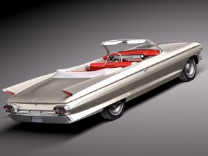 Cadillac 1961 Eldorado Convertible Modelo 3D