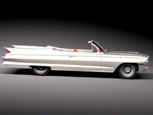 Cadillac 1961 Eldorado Convertible 3D Model