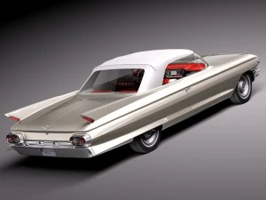 Cadillac 1961 Eldorado Convertible 3D Model