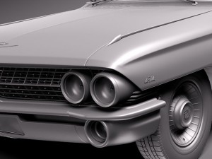 Cadillac 1961 Eldorado Convertible Modelo 3D
