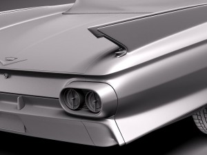 Cadillac 1961 Eldorado Convertible Modelo 3D