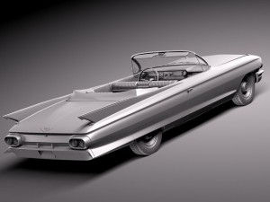 Cadillac 1961 Eldorado Convertible Modelo 3D
