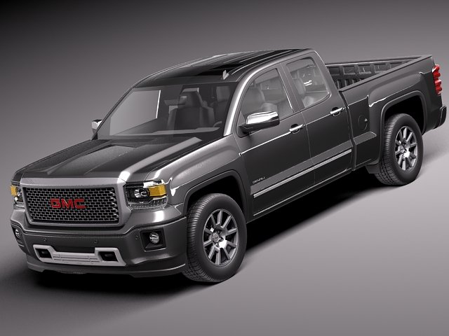 GMC Sierra 2014 Denali 3D Модель .c4d .max .obj .3ds .fbx .stl .blend 