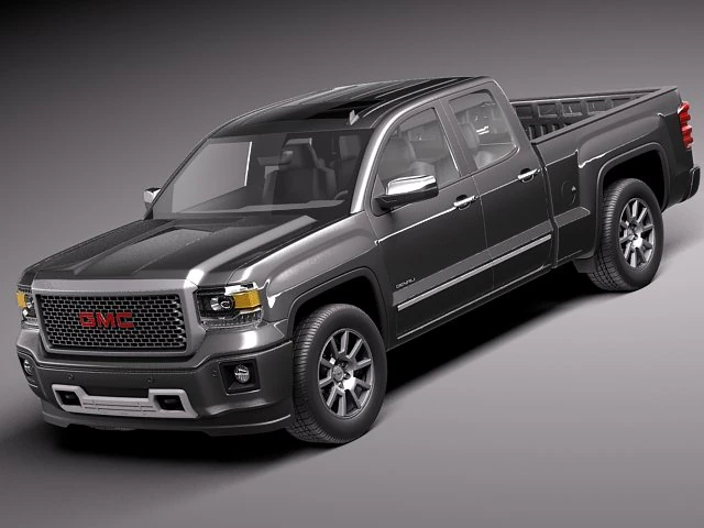 GMC Sierra 2014 Denali 3D Model .c4d .max .obj .3ds .fbx .stl .blend