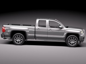 GMC Sierra 2014 Denali 3D Модель