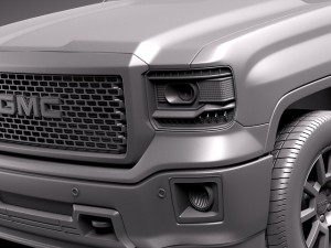 GMC Sierra 2014 Denali 3D Модель