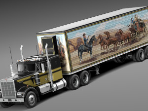 Kenworth W900 1974 Smokey and the Bandit Modèle 3D