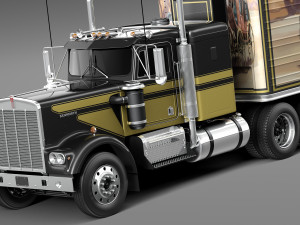 Kenworth W900 1974 Smokey and the Bandit Modèle 3D