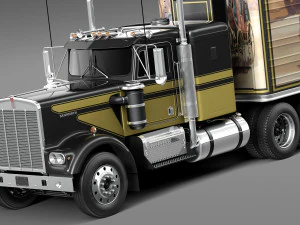 Kenworth W900 1974 Smokey and the Bandit 3D Model