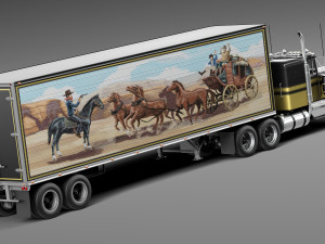 Kenworth W900 1974 Smokey and the Bandit Modèle 3D