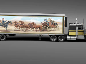 Kenworth W900 1974 Smokey and the Bandit 3D Model