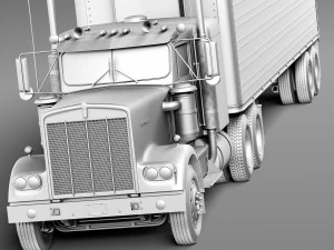 Kenworth W900 1974 Smokey and the Bandit 3D Model