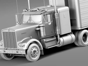 Kenworth W900 1974 Smokey and the Bandit 3D Model