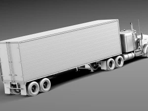 Kenworth W900 1974 Smokey and the Bandit 3D Model