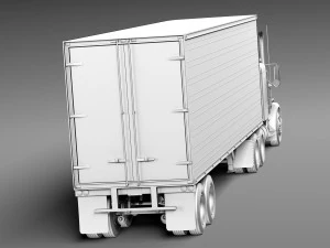 Kenworth W900 1974 Smokey and the Bandit 3D Model