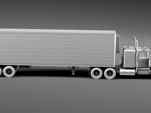 Kenworth W900 1974 Smokey and the Bandit 3D Model