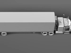 Kenworth W900 1974 Smokey and the Bandit 3D Model