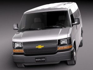 Chevrolet Express Van 2001-2013 3D Model