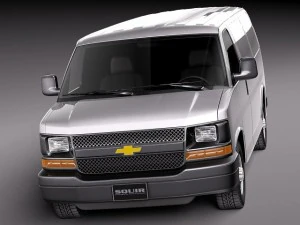 Chevrolet Express Van 2001-2013 3D Model