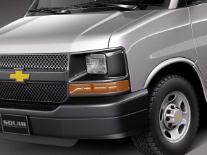 Chevrolet Express Van 2001-2013 3D Model