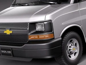 Chevrolet Express Van 2001-2013 3D Model
