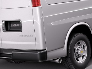 Chevrolet Express Van 2001-2013 3D Model
