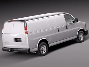 Chevrolet Express Van 2001-2013 3D Model