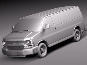 Chevrolet Express Van 2001-2013 3D Model