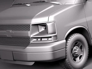 Chevrolet Express Van 2001-2013 3D Model